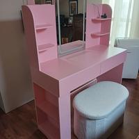 Toeletta trucco più Puff per ragazze 