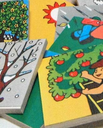 LE STAGIONI puzzle in legno