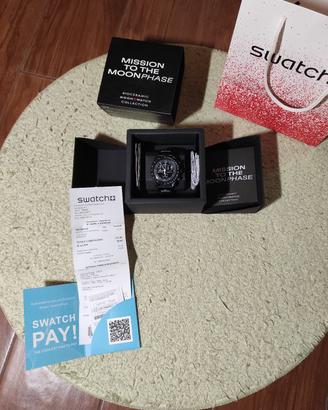 Swatch x omega mission to the moonphase