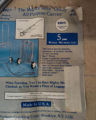 CARRELLO PORTATILE 113 kg
