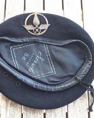 Basco nero vintage E.I. Autieri tg .58 originale