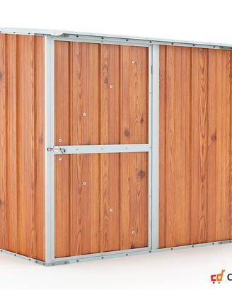 Box casetta giardino Acciaio 174x100 fin legno