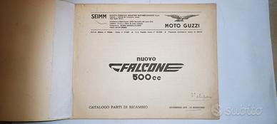 Cat. parti di ricambio Moto Guzzi N. Falcone 500cc