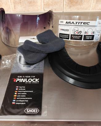 Shoei Multitec visiera nuova, pinlock e ricambi