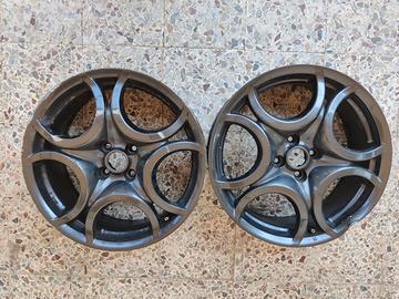 2 cerchi alfa romeo mito 17 battuti