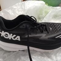 Scarpe da corsa da uomo HOKA Clifton 9 nero/bianco