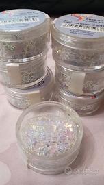 stelle color bianco iridescente 