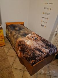 letto singolo contenitore 