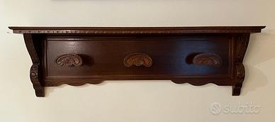 Appendiabiti da parete in legno in stile classico