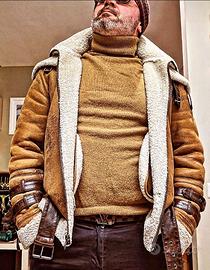 Bomber B3 Aviator Shearling tg.L Zara Marrone Cogn