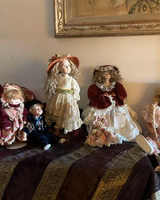 Bambole vintage ceramica
