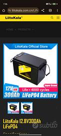 batteria lifepo4 300ah litiokala