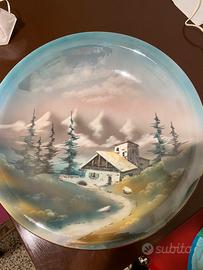 Grande piatto ceramica Sesto Fiorentino firmato