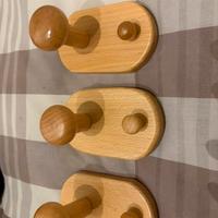Pomelli appendiabiti legno