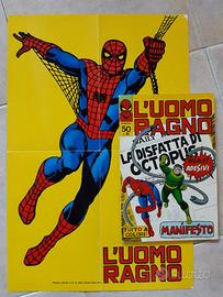 L'UOMO RAGNO 50 CORNO CON MANIFESTO