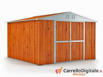 Box struttura lamiera Acciaio 327x307 fin legno