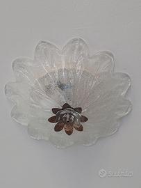 Lampadario e plafoniera in vetro di Murano
