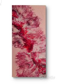 Quadro astratto 30x60cm Fluid Art n. 14