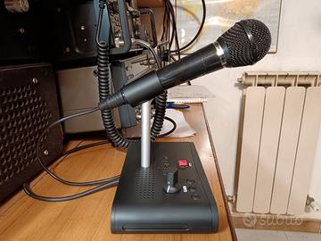 Microfono da tavolo amplif. per ricetrasmettitori