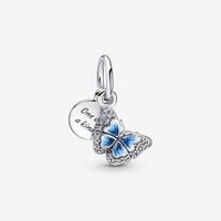 PANDORA 790757C01 Charm Pendente Farfalla Blu