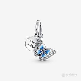 PANDORA 790757C01 Charm Pendente Farfalla Blu