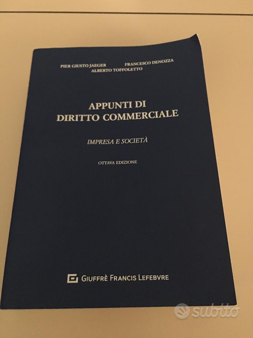 Manuale di Diritto Commerciale - Campobasso - Libri e Riviste In vendita a  Macerata