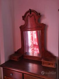 specchiera da appoggio in legno