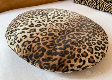 Cuscinone rotondo stile  animalier