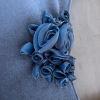 Pochette in vellutino beige