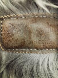 Montone vintage vera pelle shearling 140 euro