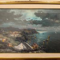 to marittimo ispirato a De Nittis – Scena notturna