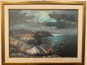 to marittimo ispirato a De Nittis – Scena notturna