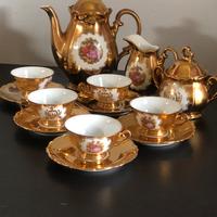 Servizio caffè Bavaria anni 50 in oro zecchino