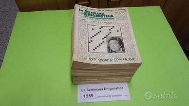LA SETTIMANA ENIGMISTICA, anno 1989, parzialmente