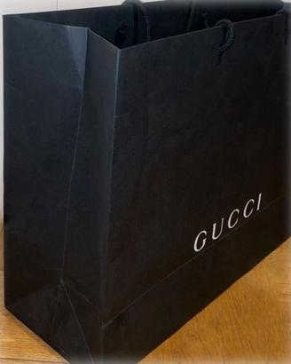 Gucci maxi Shopper, busta borsa di carta 65x45x20h