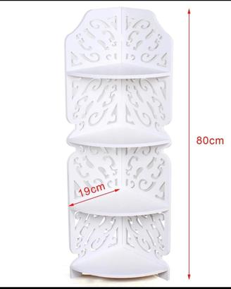 mobiletto bianco da cucina casa  modello shabby 