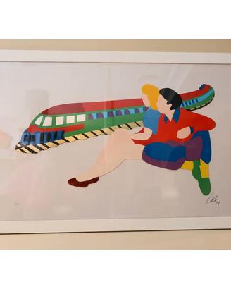 Serigrafia – Marco Lodola – Si Viaggia – Cornice