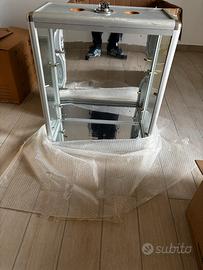 Vetrina in acciaio e vetro