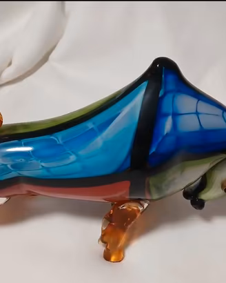 Scultura in vetro di murano. Toro
