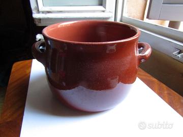 Pentola coccio vintage mai usata