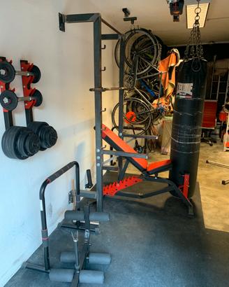 Home Gym Completa – Rack, Panca, Bilanciere, Disch