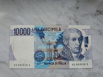 10000 Lire Volta VARIANTE COLORE NUMERI VERDI