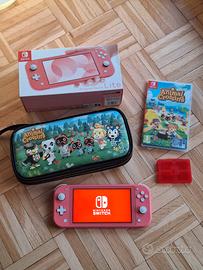 Nintendo Switch Lite Coral NUOVA + Animal Crossing