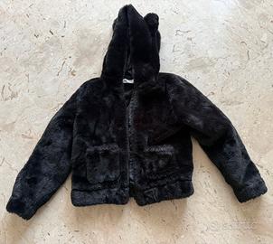 giacca in tessuto peloso nera - H&M