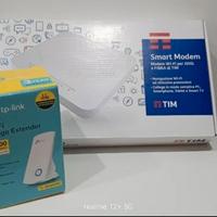 Smart modem Tim + ripetitore tp-link.