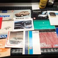 Libretti uso e manutenzione auto epoca