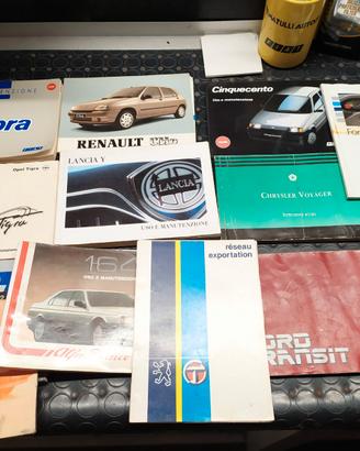 Libretti uso e manutenzione auto epoca