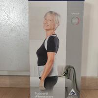 Busto dorso-lombare stoffa + stecche con spallacci