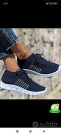 Sneakers slip on blu nuove