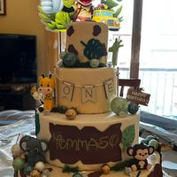Torta scenografica Topolino Safari